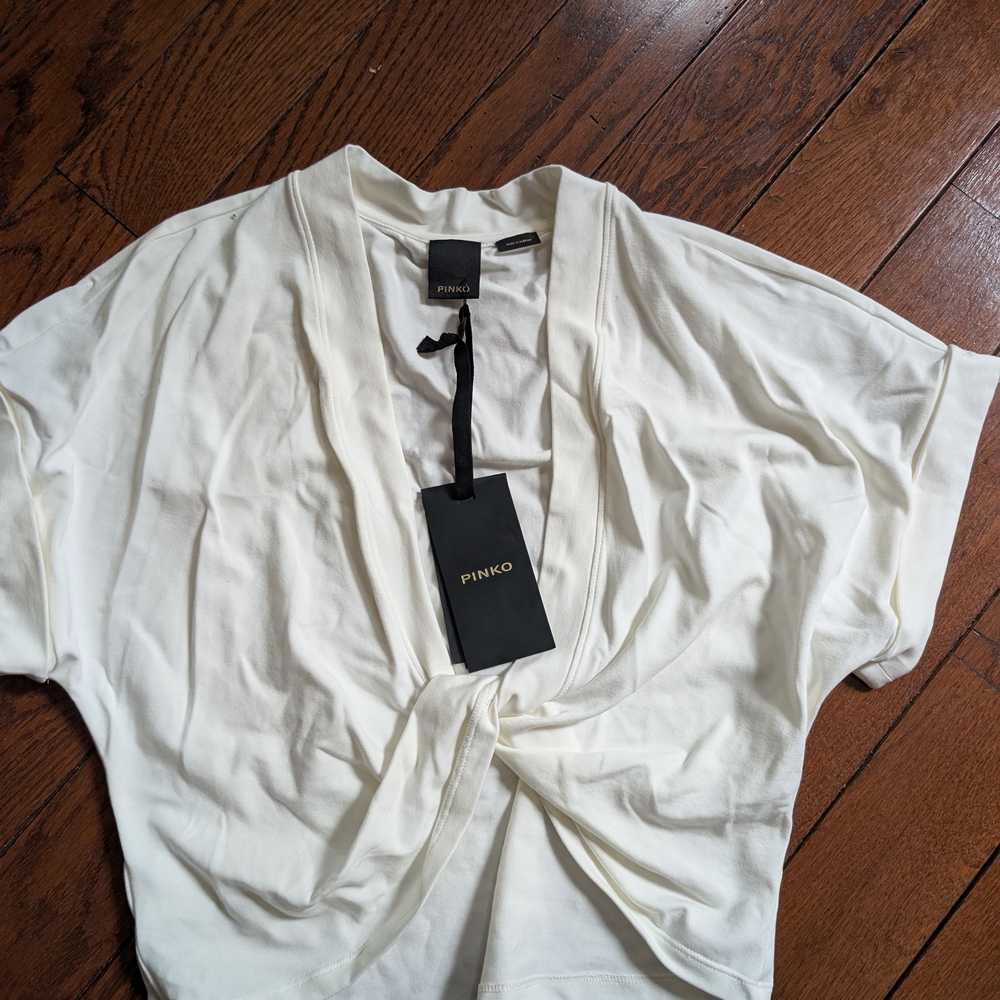 Pinko Women's White Short Sleeve Tee